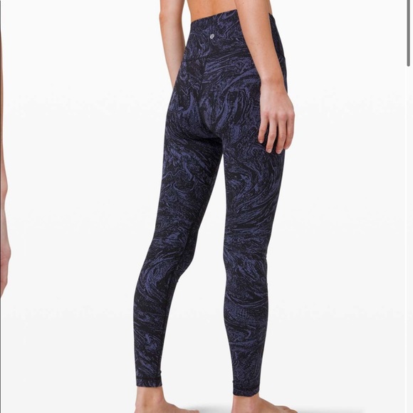 Lululemon Wunder Under HR - size 2 - black/blue - Picture 3 of 6